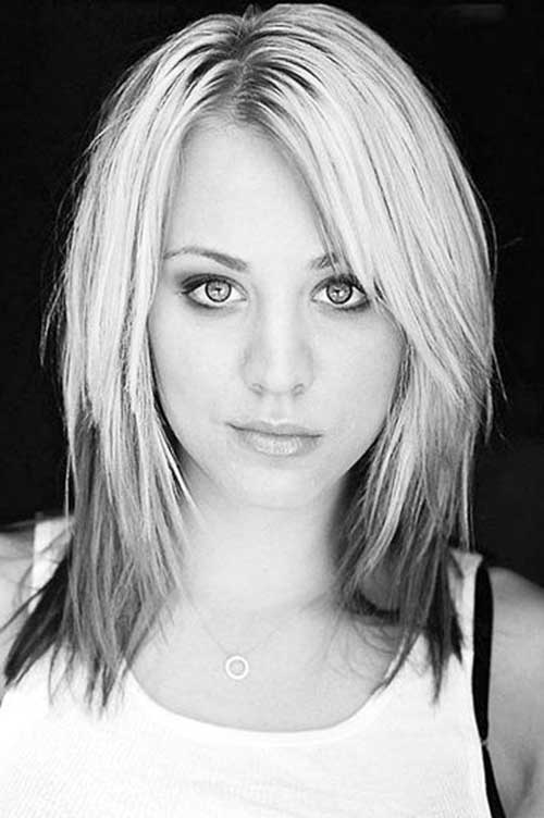 7 coupe de cheveux moyenne superposée