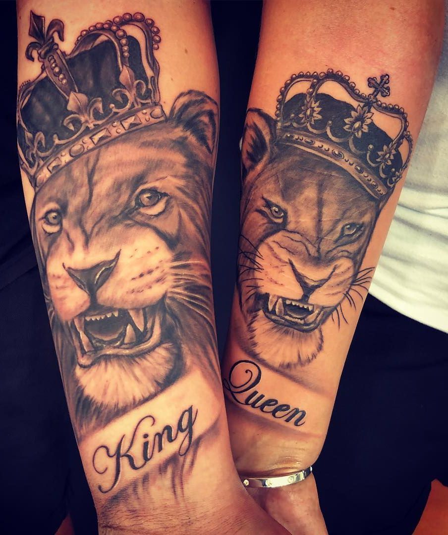 Tatouage Roi Lion et Reine