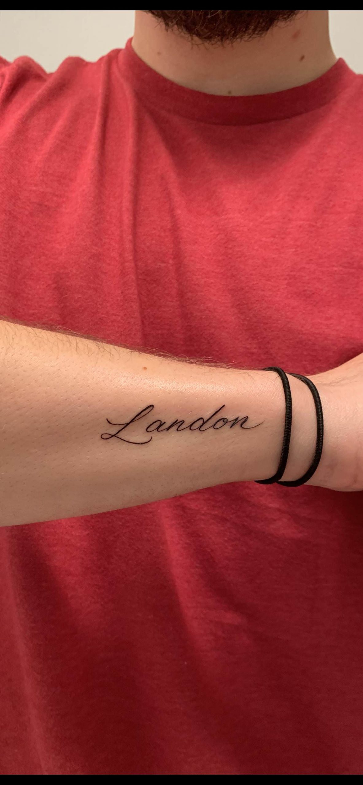 Tatouage de nom de script simple