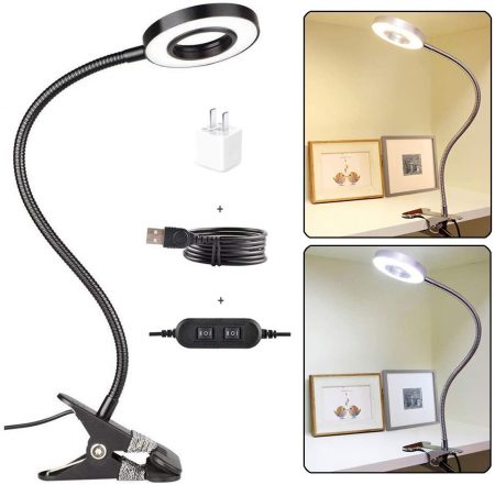 CLOOOUDS 7W Clip On Light, Lampe LED Clip On
