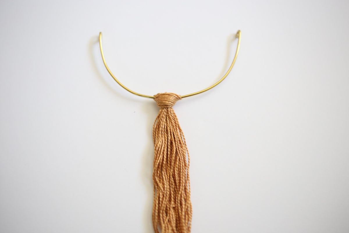 Collier en laiton à franges DIY attache le fil