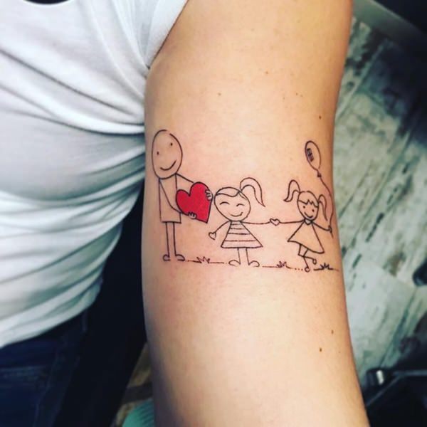 Tatouage De Famille De Bâton