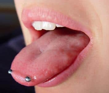 Snake Eyes tongue piercing