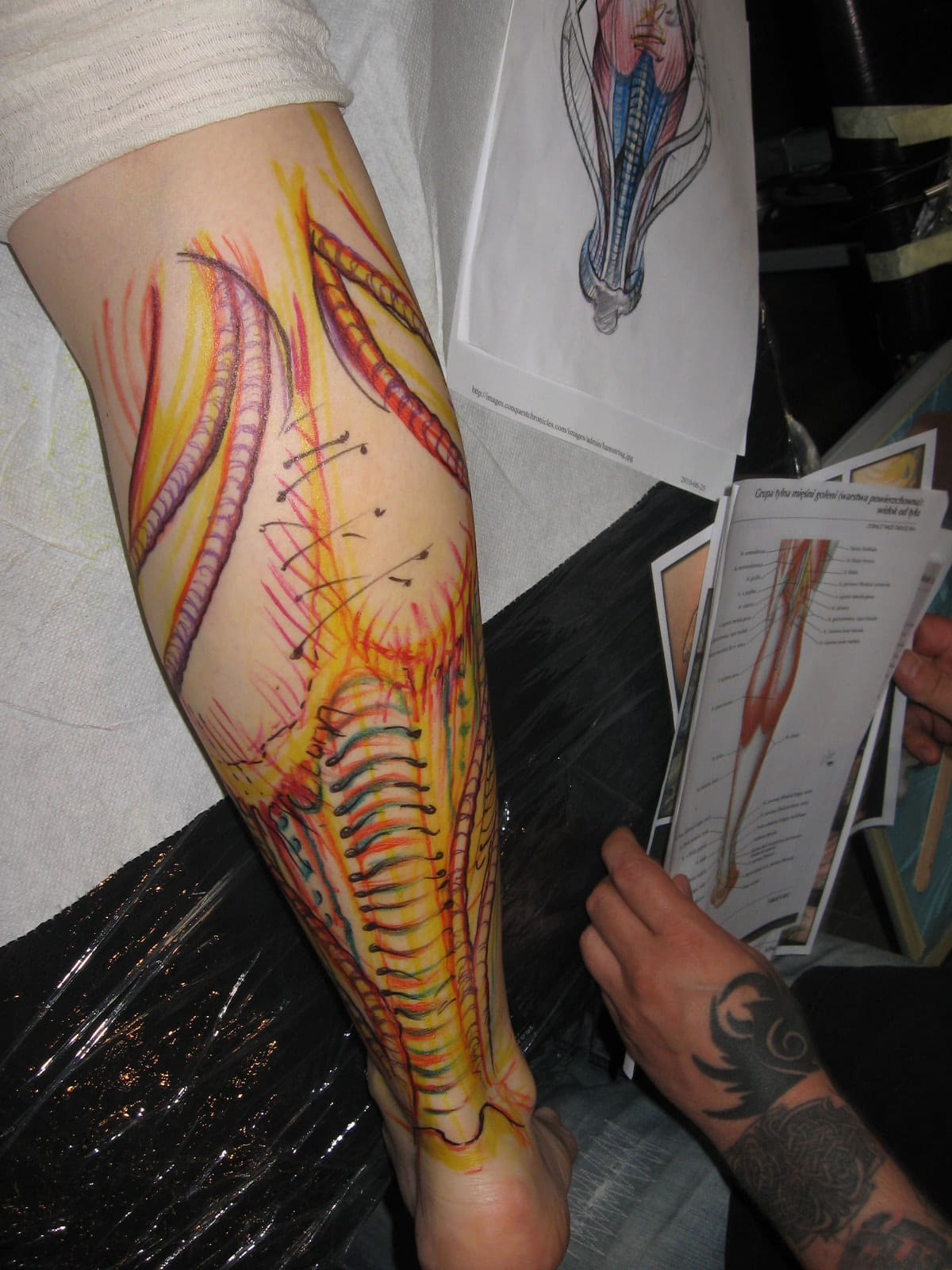 Calf Tattoo