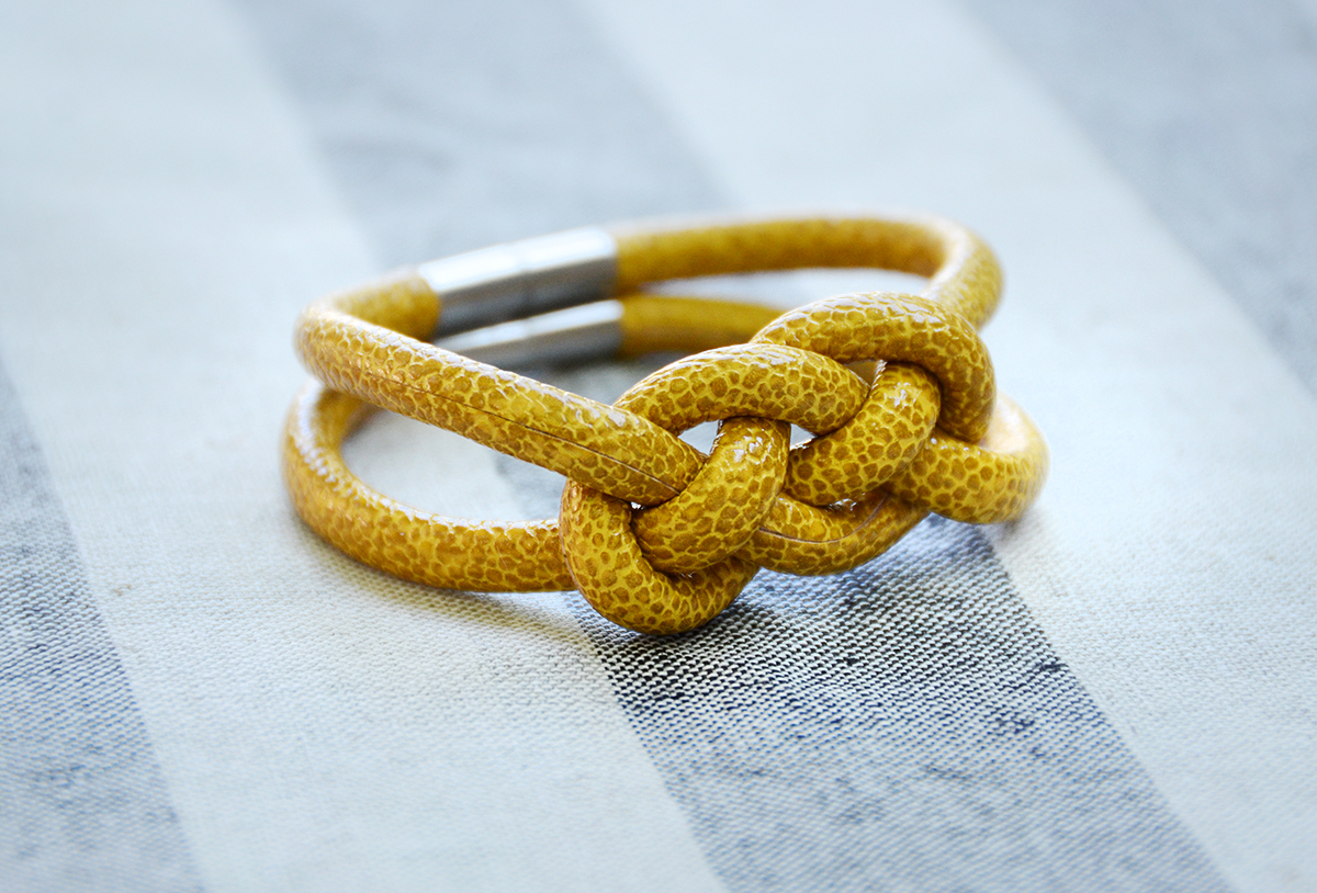 Comment faire des bracelets en corde nouée DIY 15