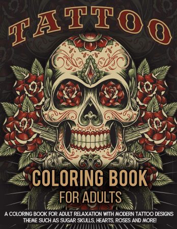 Livre de coloriage de tatouage pour adultes Un livre de coloriage pour la détente des adultes