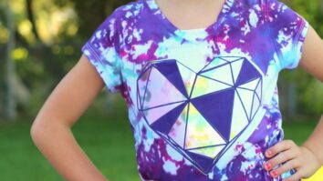 Can you tie dye a shirt with words on it?