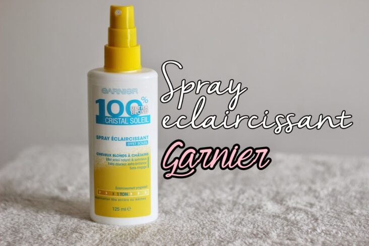 Comment appliquer le spray éclaircissant Garnier ?