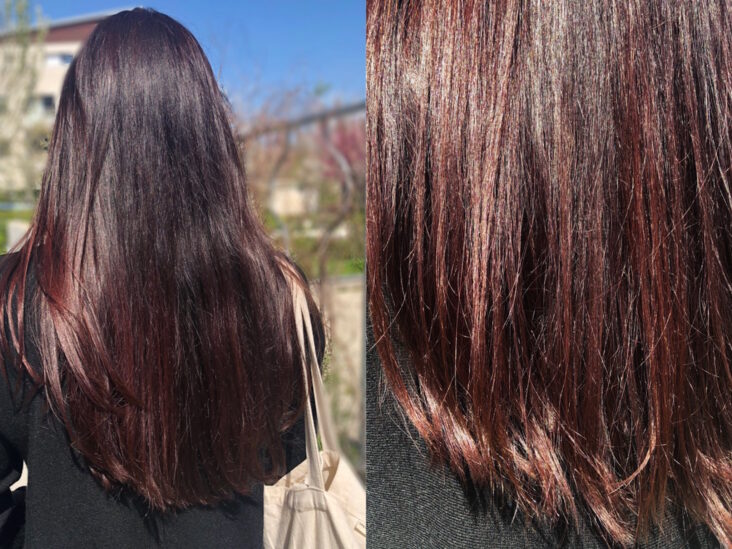 Comment faire une coloration rouge sur cheveux brun ?