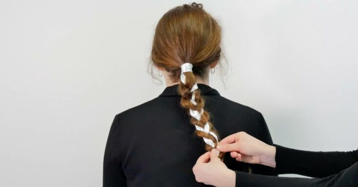 Comment faire une tresse avec un ruban ?