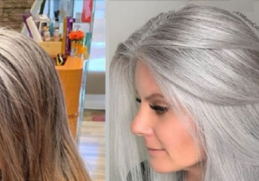 Comment passer de cheveux brun à gris ?