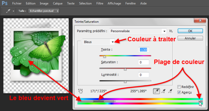 Comment remplacer une couleur par une autre ?
