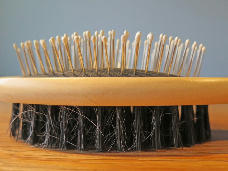 Comment retirer la poussière sur une brosse à cheveux ?