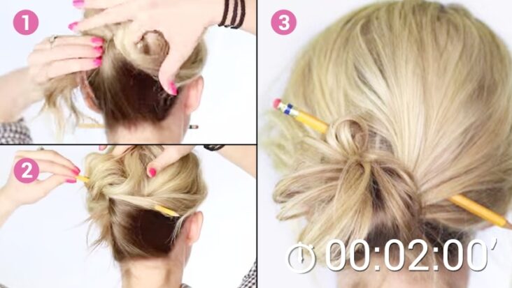 Comment se faire un chignon avec un stylo ?