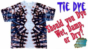 Do you tie-dye shirts wet or dry?