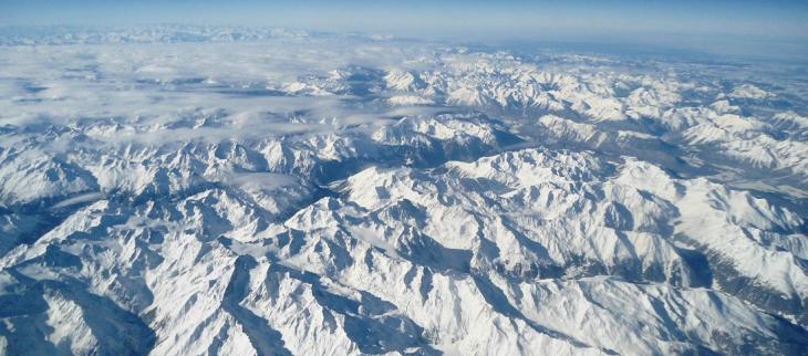 Où y A-t-il de la neige dans les Alpes ?