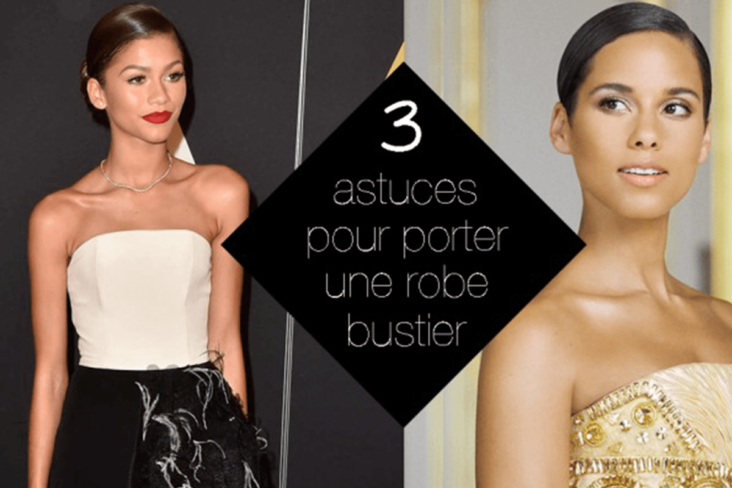 Quelle coiffure pour une robe bustier ?