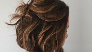 Quelle couleur pour un balayage sur cheveux châtain foncé ?