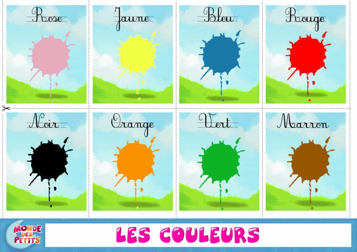 Quelles sont les couleurs en anglais ?