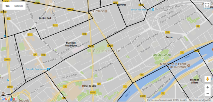 Quels sont les quartiers de Courbevoie ?