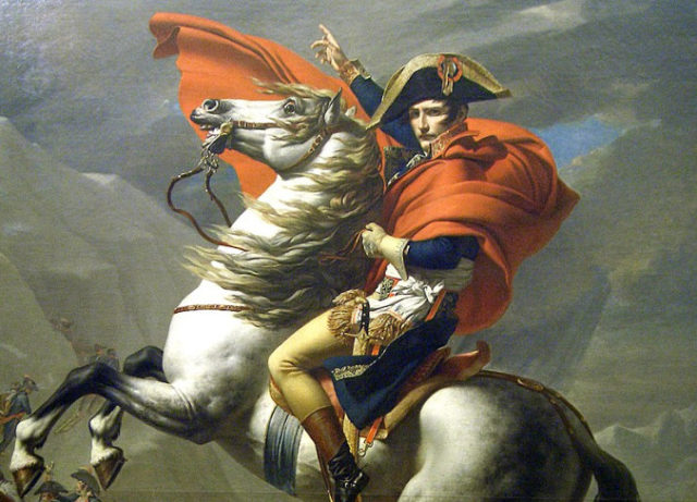 Qui a peint Napoléon à cheval ?