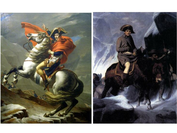 Qui a peint Napoléon traversant les Alpes ?