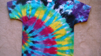 What happens if you tie-dye a colored shirt?