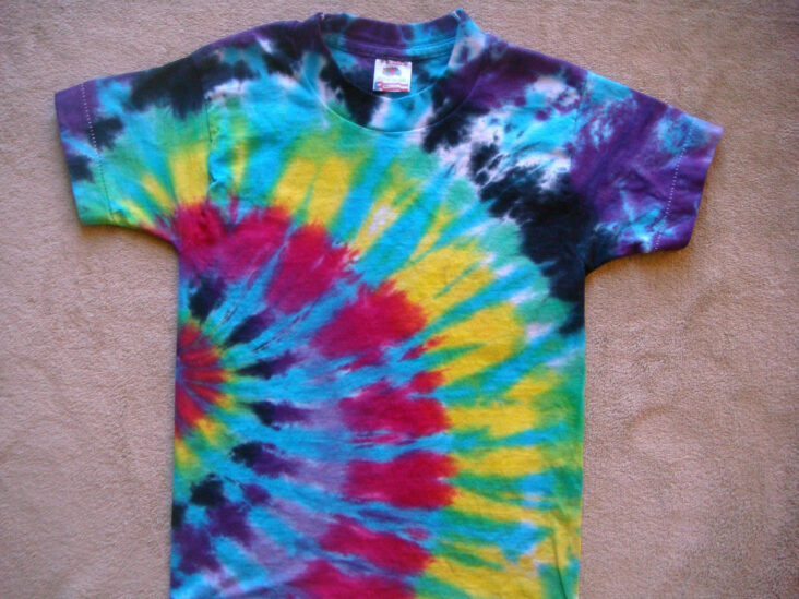 What happens if you tie-dye a colored shirt?