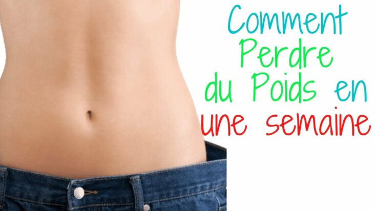 Comment perdre du poids en 5 minutes ?