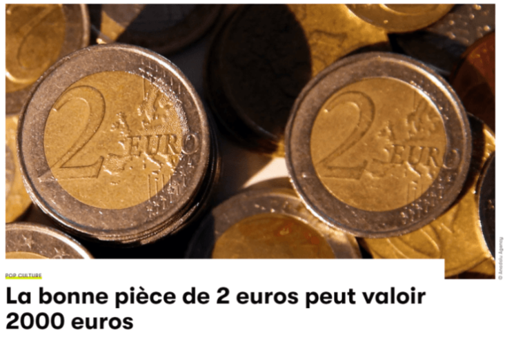 Quelle pièce de 2 € vaut 1000 € ?